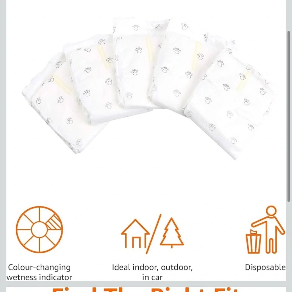 Male Dog Grap Diapers Small 50CT - Picture 4 of 6